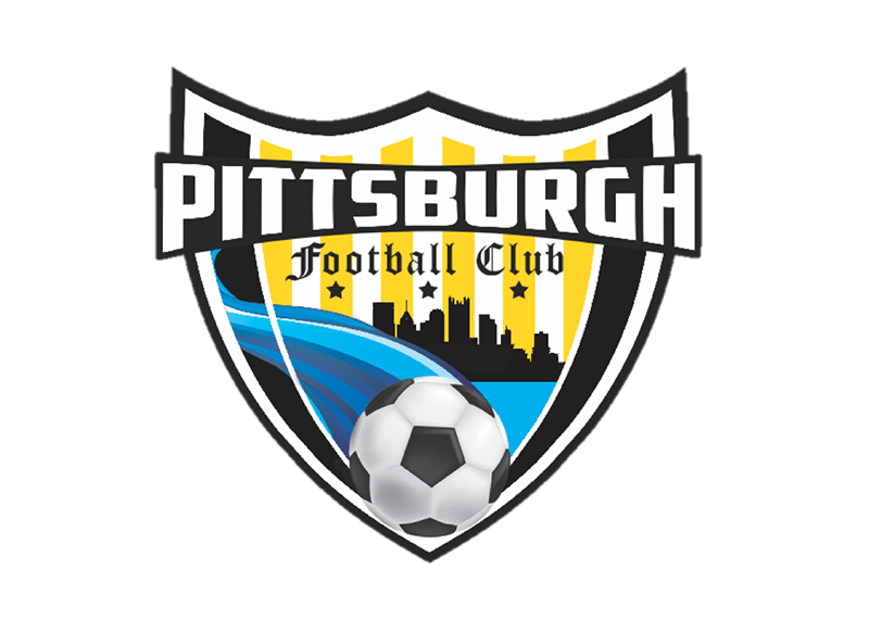 Picture of the Pittsburgh football club logo after they agreed to partner with the Pittsburgh Riverhounds development Academy