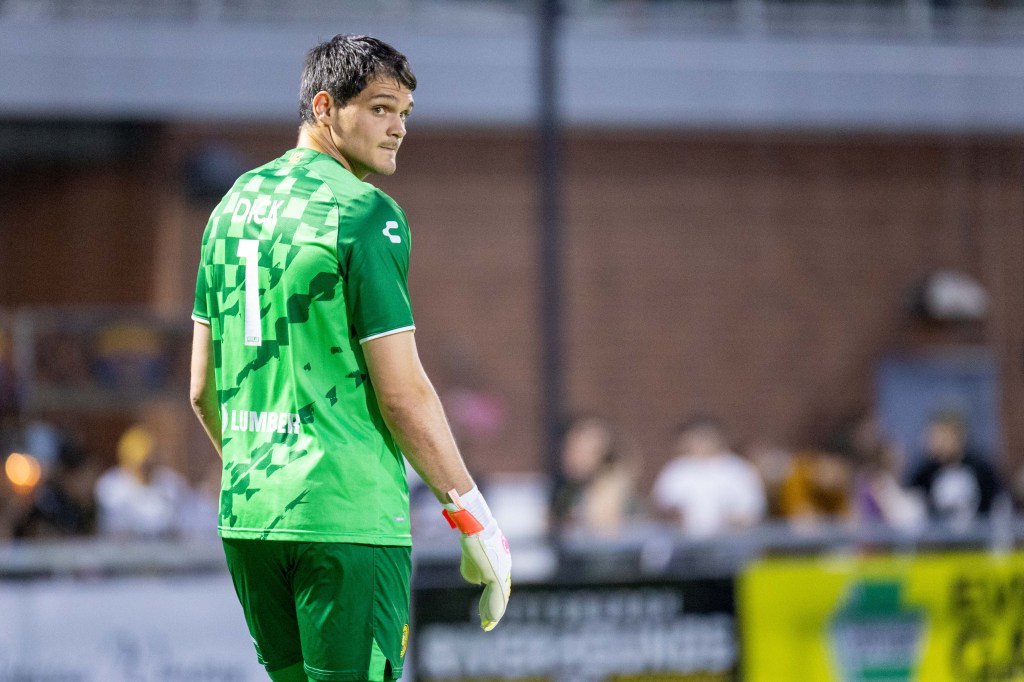 Riverhounds goalkeeper Eric Dick (Photo: Chris Cowger/Riverhounds SC)