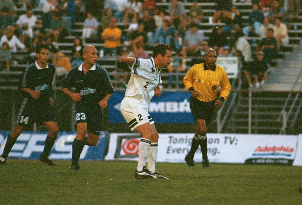 Pittsburgh Riverhounds Player scores the first two hat tricks for the Hounds