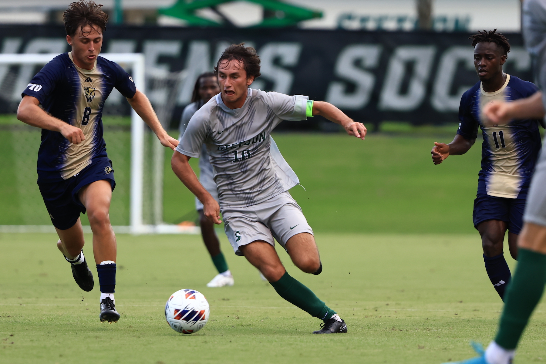 Stetson midfielder Charles Ahl, the 2024 Atlantic Sun Player of the Year, signed a contract with the Riverhounds that could see him stay in Pittsburgh through 2027. (Photo courtesy of Stetson Athletics)