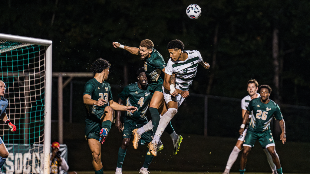 Charlotte forward Brigham Larsen has signed his first professional deal with the Riverhounds, a two-year contract with a third-year team option. (Photos courtesy of Charlotte Athletics)