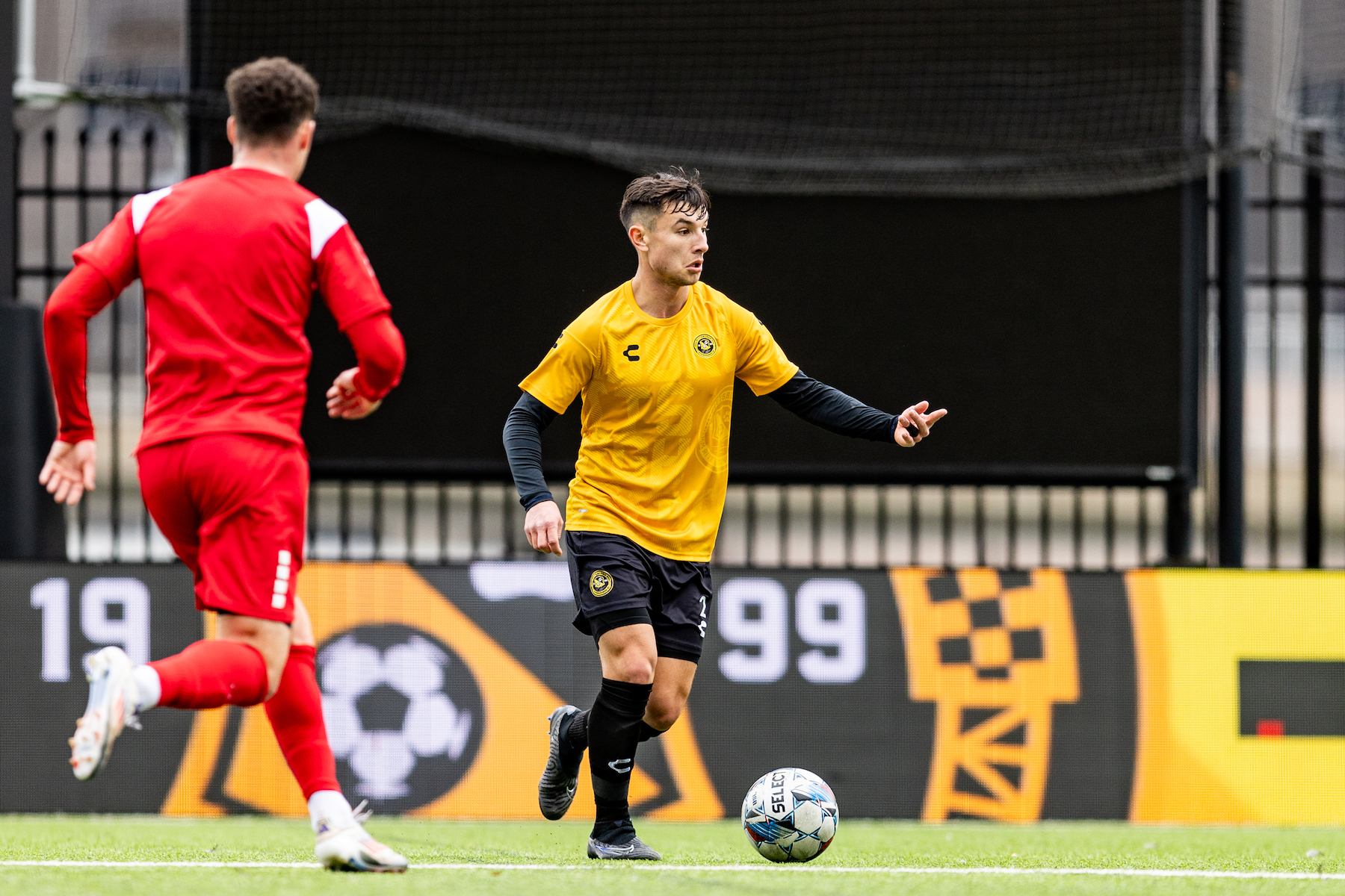 Hounds midfielder Danny Griffin will wear the captain's armband for a second season in 2025. (Photo: Mallory Neil/Riverhounds SC)